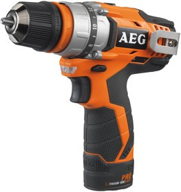 Аккум.дрель AEG BBS 12C2 Li-202C-KIT1 12В 2x2.0Ач LiION 10мм 0-400/0-1500об/мин 32Нм кейс +угл.нас.