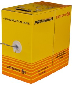 01-0148-3, Кабель FTP 4PR 26AWG, CCA, CAT5 (бухта 305 м)