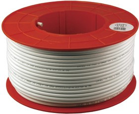 01-2433, Кабель TS 703 J, Cu/Al/CuSn/APJ, (75 %) 75 Ом (бухта 100 м) белый