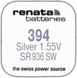 R 394 (SR 936 SW, 1.55V, 84mAh, 9.5x3.6mm)(батарейка для часов)