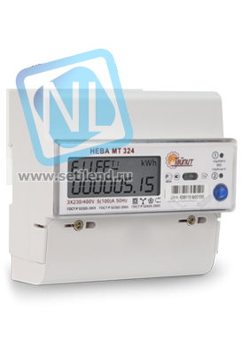 Счетчик "НЕВА" МТ 324 1.0 AR E4BS26 трехфазный, многотарифный