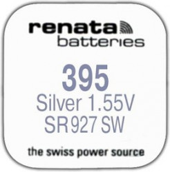 R 395 (SR 927 SW, 1.55V, 57mAh, 9.5x2.6mm)(батарейка для часов)
