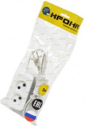 КРОНА КБ212003-Б РС-2 (У10-01УХЛ4) 3м (ШВВП 2х0,75) BL1, Сетевой удлинитель