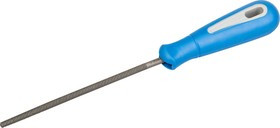 1651-15-1, Напильник ЗУБР "ПРОФЕССИОНАЛ" круглый, двухкомпонентная рукоятка, № 1, 150мм