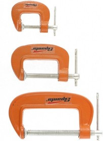 206755, Набор: струбцины G-образные, 3 шт., 25-50-75 мм
