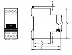Выключатель автоматический модульный 2п D 63А 6кА NB1-63 (R) CHINT 179682