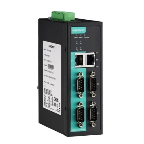 NPort IA5450AI 4-портовый усовершенствованный преобразователь RS-232/422/485 в Ethernet с изоляцией 2 КВ MOXA