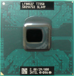 Процессор Intel SLA49 Core 2 Duo T7250 (2.00GHz, 800Mhz FSB, 2MB) P478-SLA49(NEW)