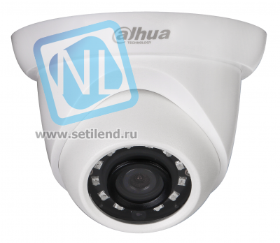 IP камера Dahua DH-IPC-HDW1020SP-0280B-S3 купольная мини 1 Мп, 25 к/с @ 720p, объектив 2.8 мм, ИК подсветка, IP67, PoE