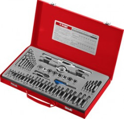 28130-H52_z01, Набор метчиков и плашек ЗУБР "МАСТЕР", сталь 9ХС, 52 предмета