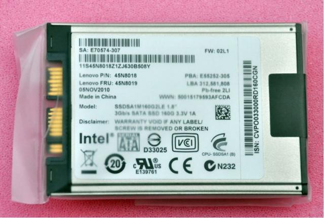 Накопитель Intel E70574-308 X18-M G2 160GB SATA 1.8" SSD DRIVE-E70574-308(NEW)