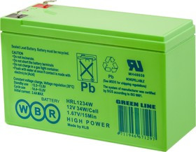 HRL 1234W F2 WBR, аккумулятор свинцовый
