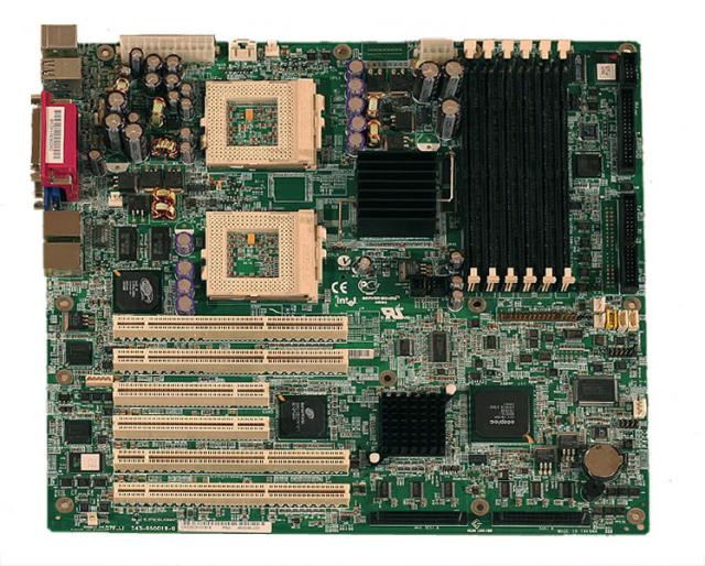 Материнская плата Intel SDS2 ServerworksIIIHE-SL Dual S370 6SDR 2xUWSCSI160 U100 4PCI64 2PCI SVGA 2xLAN E-ATX-SDS2(NEW)